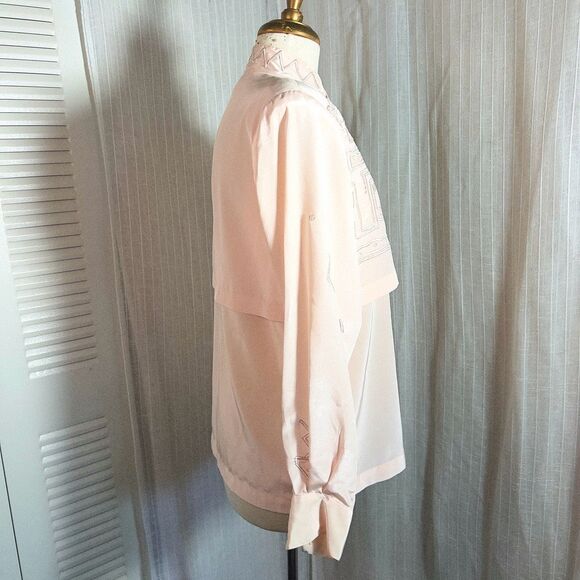 Carry Back | Women’s | Blouses | Size 10 | Vintage Abstract Stylish Long Sleeve - Picture 5 of 5